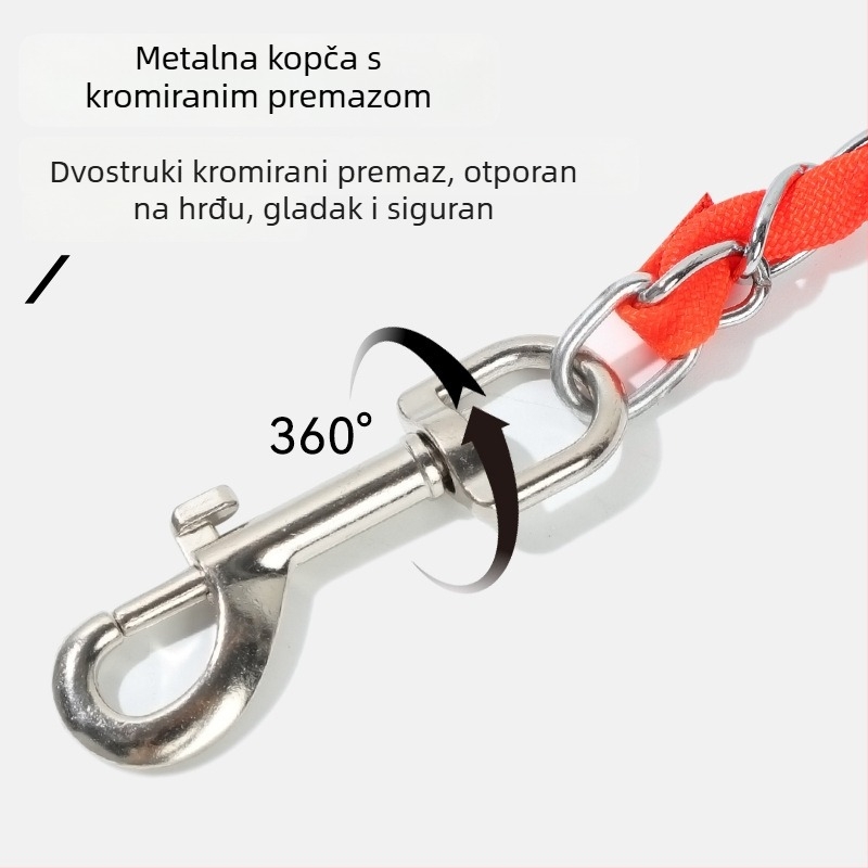 Duhoviti povodac za pse s mekanom ručkom, otporan na ugrize, za šetnju na otvorenom
