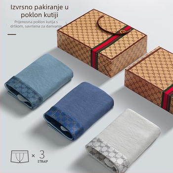 Muške gaće od 100% pamuka, prozračne i antibakterijske, velikih veličina, za sve sezone