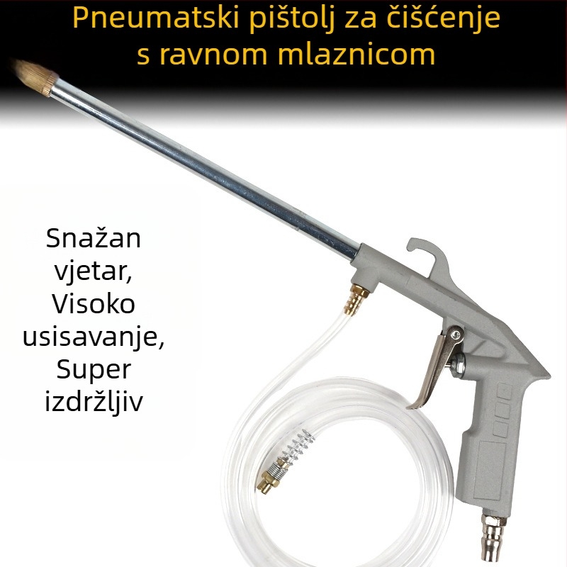 Pistolj za čišćenje automotornog motora i uljnih kanala, dvostruke namjene – čišćenje vodom i plinom, čišćenje klima uređaja, puhanje prašine i pneumatsko prskanje
