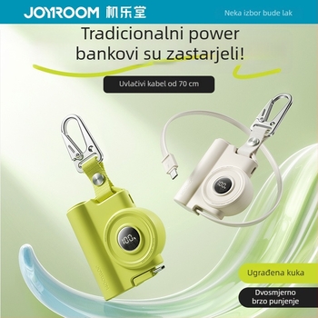 Joyroom/Jialitang power banka 5000mAh, 22.5W PD3.0, kompaktnog dizajna, s kukom za vješanje, 3C certifikat, pogodno za putovanja avionom