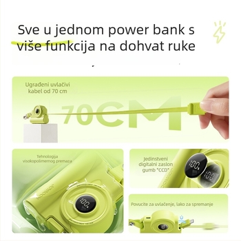 Joyroom/Jialitang power banka 5000mAh, 22.5W PD3.0, kompaktnog dizajna, s kukom za vješanje, 3C certifikat, pogodno za putovanja avionom