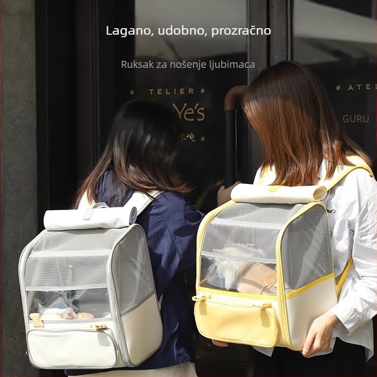 Nosič za kućne ljubimce u obliku ruksaka za mačke i male pse, gnijezdo za mačku i kutija, putni ruksak