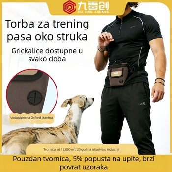 Torba za grickalice za kućne ljubimce s pojasom za trening — velika kapaciteta za hranjenje pasa