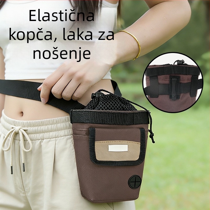 Torba za grickalice za kućne ljubimce s pojasom za trening — velika kapaciteta za hranjenje pasa