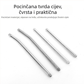 Pneumatski pribor za mazivo, ručna mlaznica s oštrim vrhom, ravna mlaznica, mlaznica za mazivo, mlaznica za injekciju ulja, željezna cijev, tvrda cijev