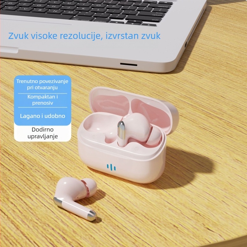 Slušalice Bluetooth T90 s aktivnom redukcijom buke, mini TWS, in-ear, Macaron stil, Bluetooth 5.3