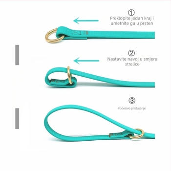 PVC ogrlica za trening kućnih ljubimaca s P-Chain, otporna na ugrize i eksploziju, OEM logotip po želji, za psa