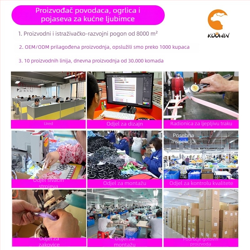 PVC ogrlica za trening kućnih ljubimaca s P-Chain, otporna na ugrize i eksploziju, OEM logotip po želji, za psa