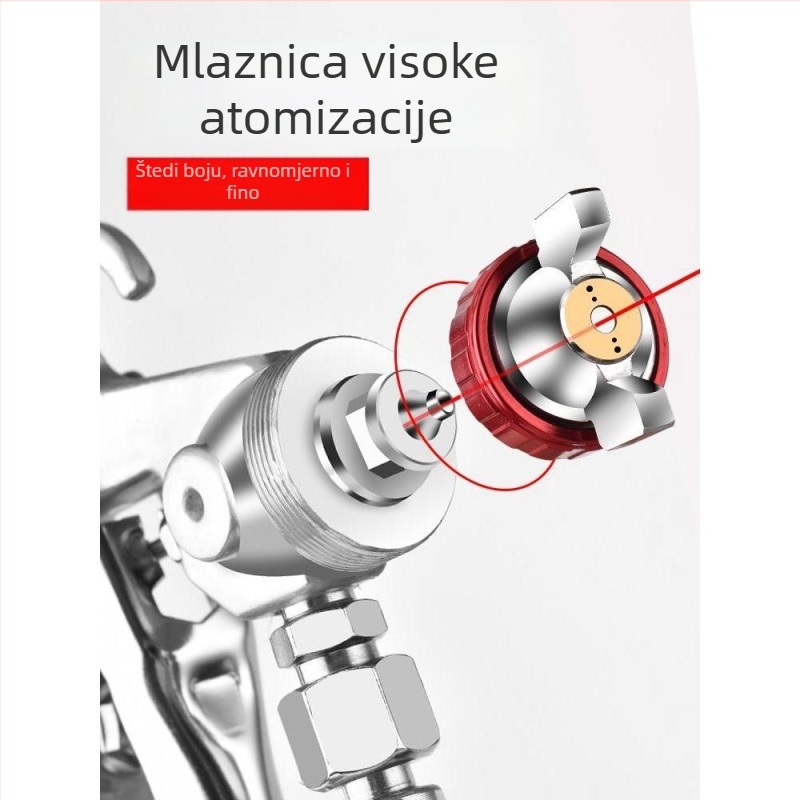 Pneumatski sprej pištolj s posudom za raspršivanje – kućni alat, mala latex boja za zidove i modele automobila, automatsko raspršivanje