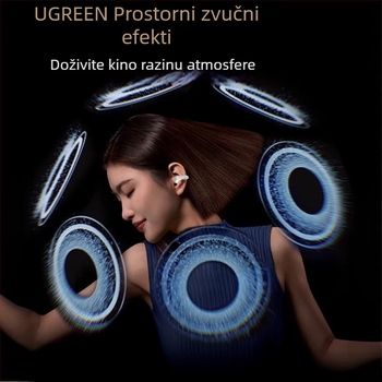 Bežične Bluetooth slušalice za trčanje, s kukom za uho, otvoreno uho, koštano provođenje zvuka, dugo trajanje baterije, udobne za dugotrajno nošenje
