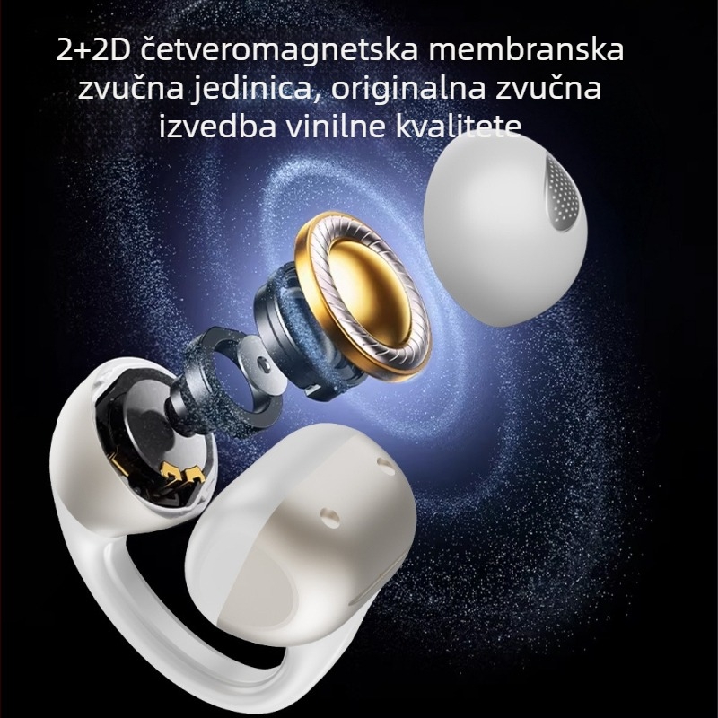 Bežične Bluetooth slušalice za trčanje, s kukom za uho, otvoreno uho, koštano provođenje zvuka, dugo trajanje baterije, udobne za dugotrajno nošenje