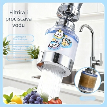 Filter za kuhinjsku slavinu s produženom glavom, pročišćivač vode protiv prskanja