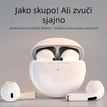 Berlin Sound J6 Bežične Bluetooth slušalice, polu-in-ear dizajn, visokokvalitetan zvuk, izdržljiva baterija, kompatibilne za obje uši