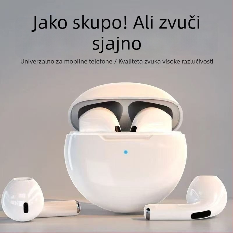 Berlin Sound J6 Bežične Bluetooth slušalice, polu-in-ear dizajn, visokokvalitetan zvuk, izdržljiva baterija, kompatibilne za obje uši