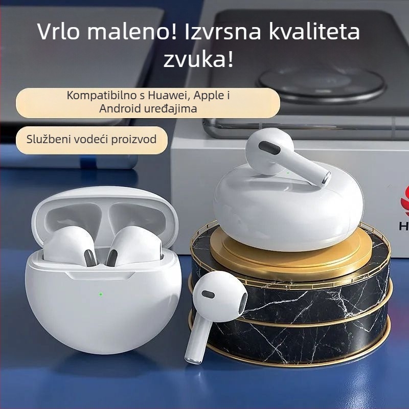 Berlin Sound J6 Bežične Bluetooth slušalice, polu-in-ear dizajn, visokokvalitetan zvuk, izdržljiva baterija, kompatibilne za obje uši