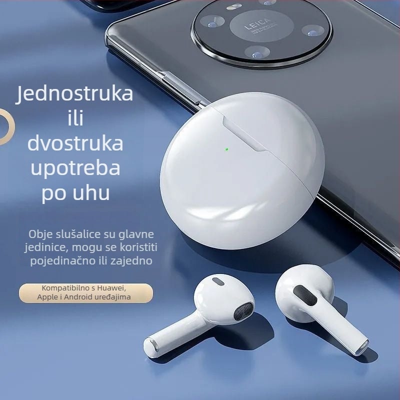 Berlin Sound J6 Bežične Bluetooth slušalice, polu-in-ear dizajn, visokokvalitetan zvuk, izdržljiva baterija, kompatibilne za obje uši