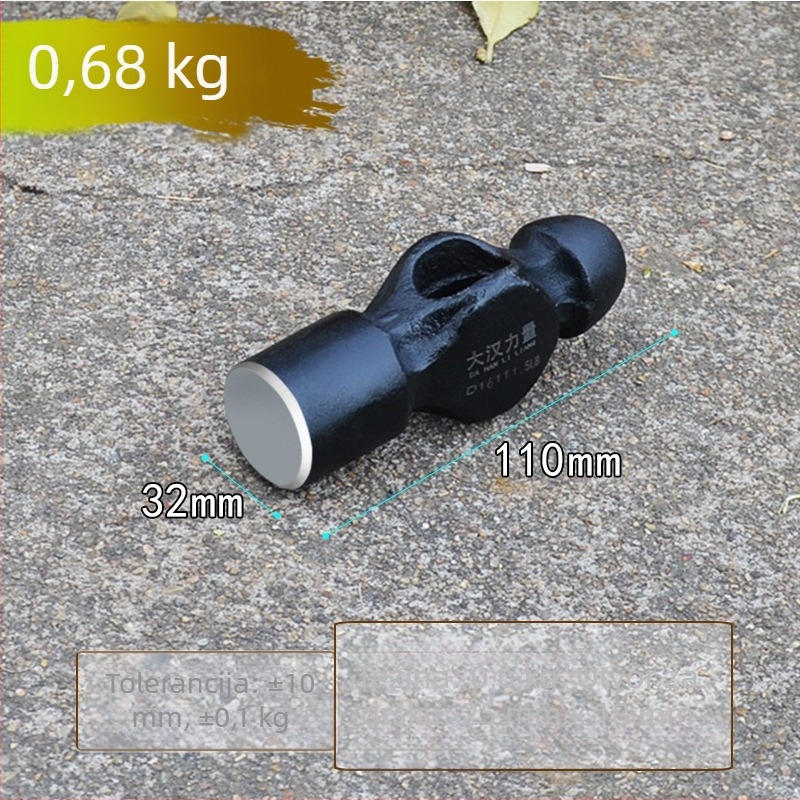 Set glava čekića: gruba okrugla glava, glava s bradavicom, 1,5 lb željezna glava čekića, 2 lb glava čekića bez drške