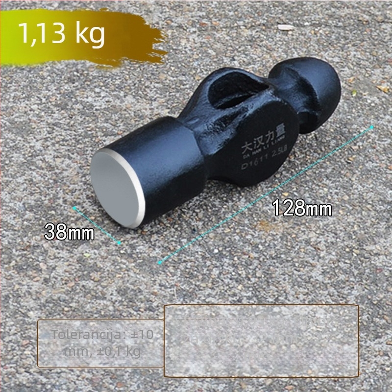 Set glava čekića: gruba okrugla glava, glava s bradavicom, 1,5 lb željezna glava čekića, 2 lb glava čekića bez drške