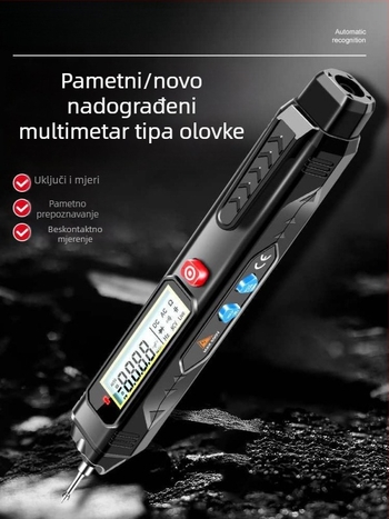 Pametan električni tester‑olovka s digitalnim multimetrom — visoka preciznost mjerenja napona, višefunkcionalno, detekcija prekida vodiča
