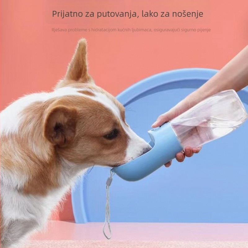 Prijenosna čaša za vodu za kućne ljubimce, praktična boca za vodu za pse, čaša za šetnju i napajanje mačaka