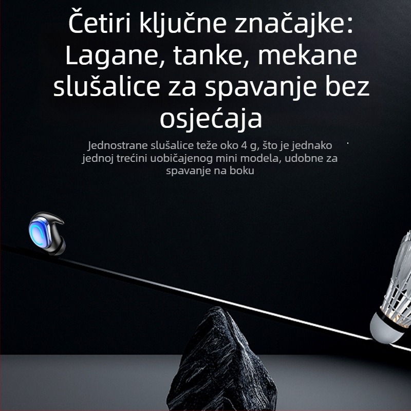Bežične Bluetooth slušalice s stereo zvukom, redukcijom buke, dugim trajanjem baterije, za sport