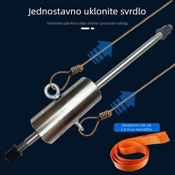 Alat za vađenje zaglavljenog svrdla s električnim udarnim sustavom, anti-udarni dizajn, galvanizirano čekić