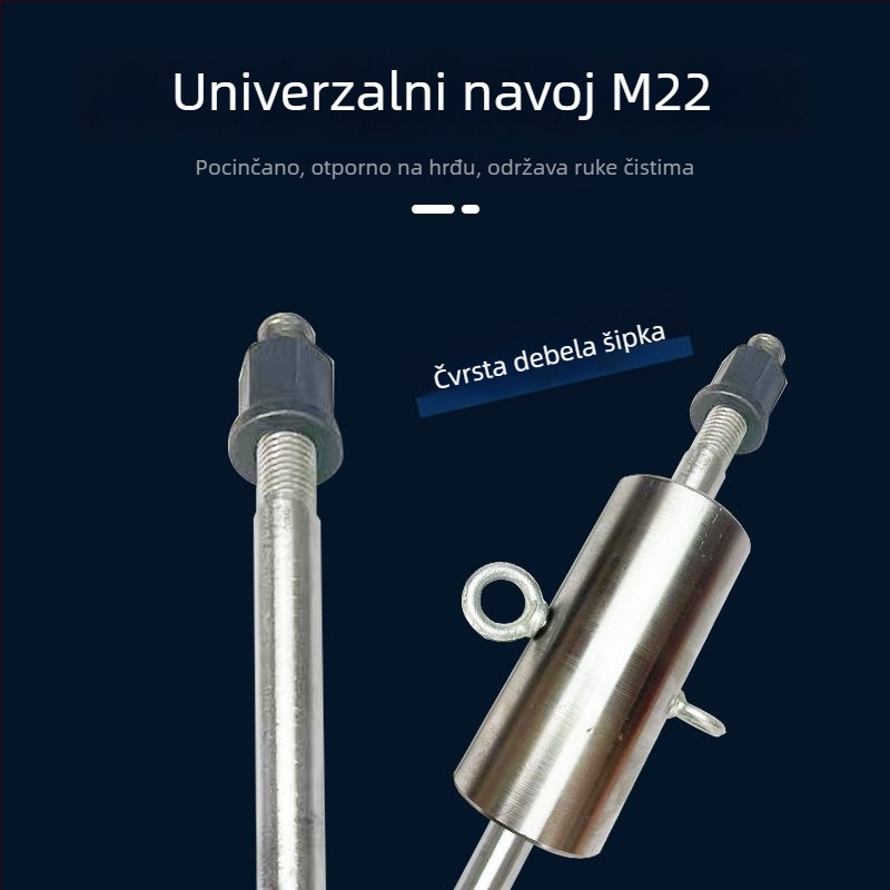 Alat za vađenje zaglavljenog svrdla s električnim udarnim sustavom, anti-udarni dizajn, galvanizirano čekić