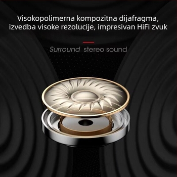 Type-C Bluetooth slušalice, kuka za uho, stereo za dvije uši, sportske bežične, kompaktne za mobitele, pogodne za trčanje, dugotrajne