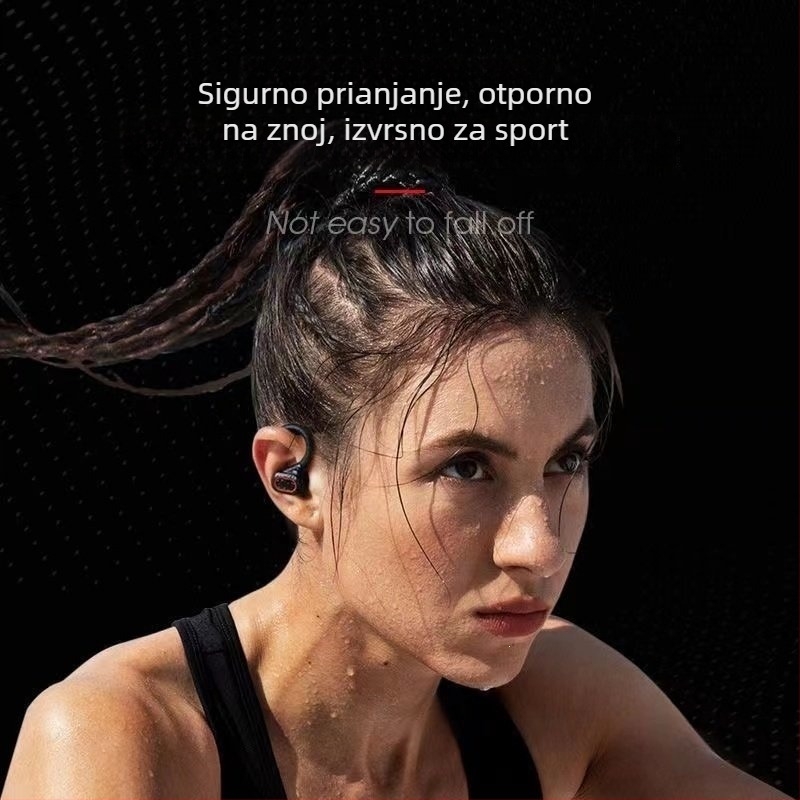 Type-C Bluetooth slušalice, kuka za uho, stereo za dvije uši, sportske bežične, kompaktne za mobitele, pogodne za trčanje, dugotrajne