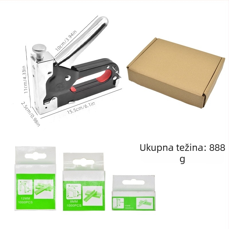 Teški pištolj za čavle s tri funkcije za stolariju