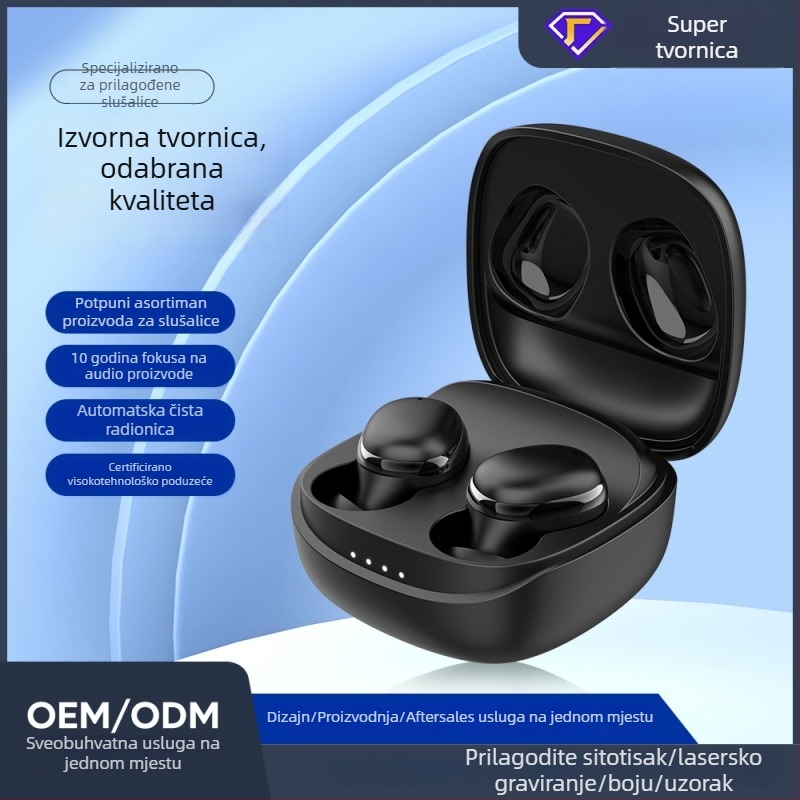 Xy-14 Plave in-ear slušalice bean-stil, Bluetooth, sportske, kompaktne, stereo, dug vijek baterije