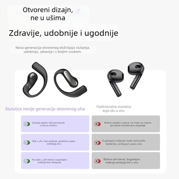 JM37 Bežične Bluetooth slušalice s držačem za uho, AI prijevod, redukcija šuma, sportski dizajn