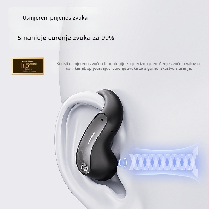 JM37 Bežične Bluetooth slušalice s držačem za uho, AI prijevod, redukcija šuma, sportski dizajn