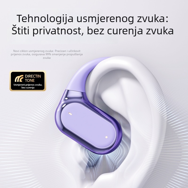 Q22 Bežične Bluetooth slušalice s kukom za uho, ne u uho, do 8 sati trajanja baterije, redukcija šuma, sportski model