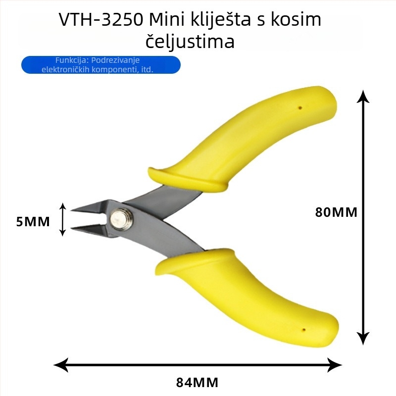 Mini kliješta za rezanje s igličastim vrhom za početnu montažu modela, dijagonalne kliješta, alat 3,5 inča