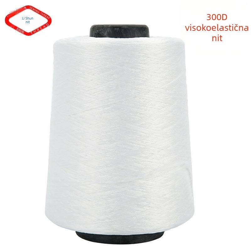 500 g visoko elastična poliesterska nit, 300D, bijela