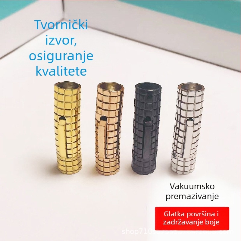 Kopča od nehrđajućeg čelika s mrežastim uzorkom za kožne užetice, pletene užadi i narukvice