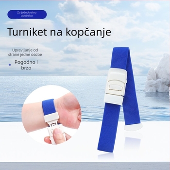 Prijenosna Velcro traka sa Snap-On kopčom, elastična, za vanjsku upotrebu; Velcro turniket i hemostatski zavoj.