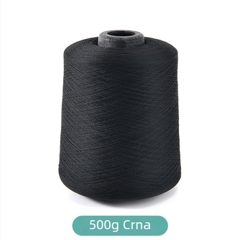 150D niska elastična poliesterska overlock nit, lockstitch nit, gusta overlock nit, crna