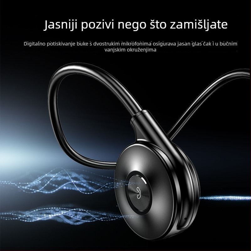 M-1S Bluetooth slušalice s kostnom provodljivošću, bežične, privatni model, HD stereo za sport, udobne