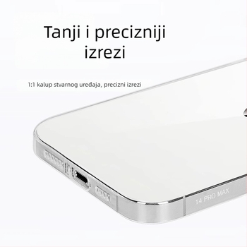 Ultra-tanki Bayer meka futrola za iPhone 17 Pro Max — prozirna TPU zaštita s preciznim otvorima za metalne tipke