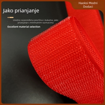 Crvena najlonska Velcro traka za torbe, cipele i šešire