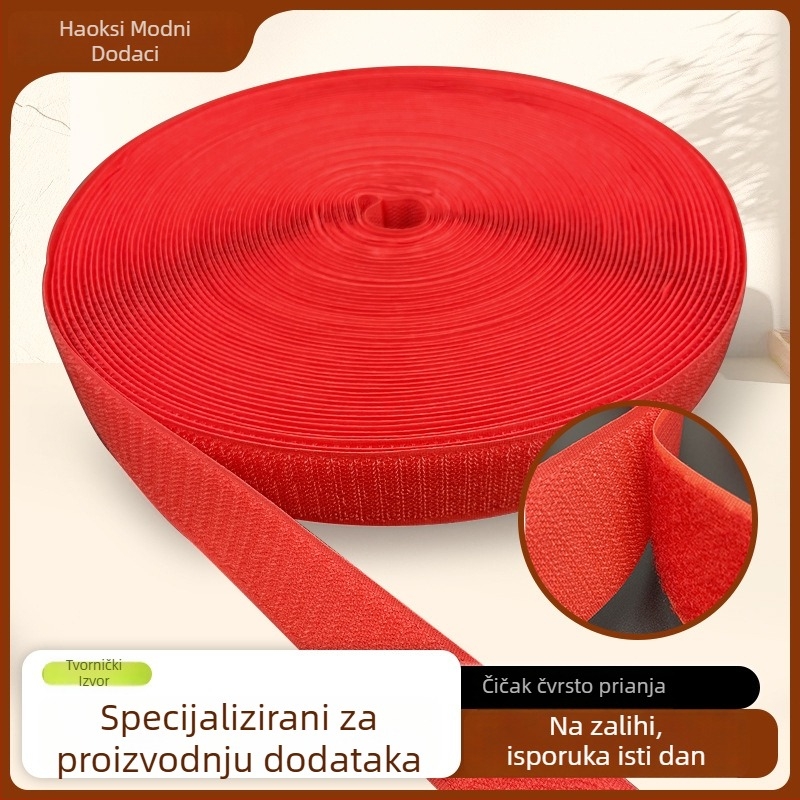 Crvena najlonska Velcro traka za torbe, cipele i šešire