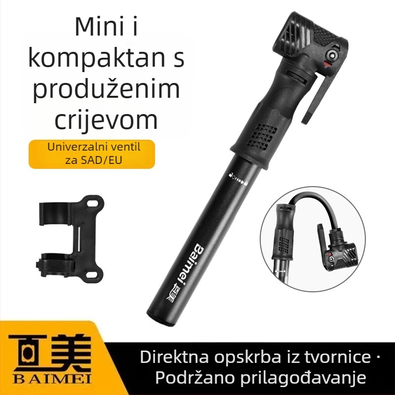 Prijenosna mini pumpa visokog tlaka za košarku i nogomet, ručna pumpa za planinske i cestovne bicikle