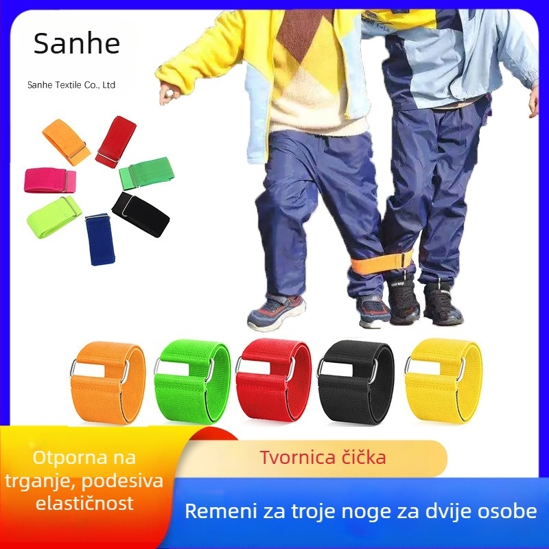 Elastična traka za spajanje nogu dviju osoba s Velcro kopčom