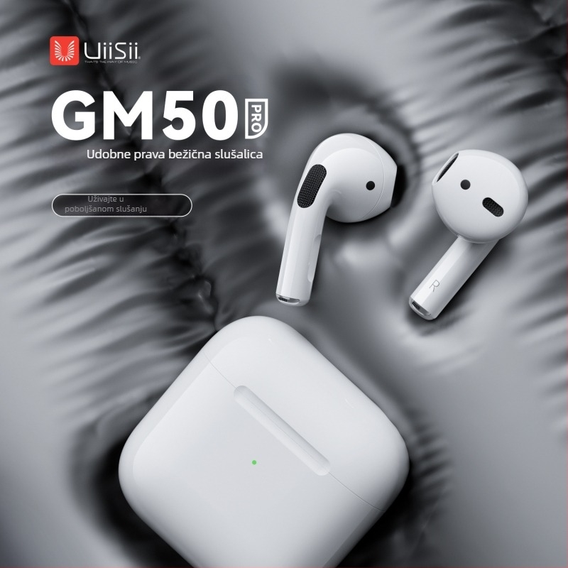 GM serija true wireless Bluetooth slušalice sa stereo zvukom, basom, izolacijom šuma, digitalnim zaslonom i brzim punjenjem