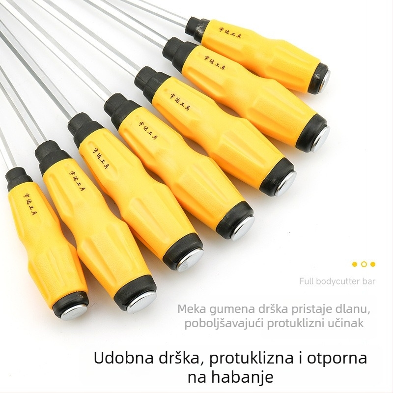 Yuda magnetsko vrh odvijača s ultratvrdom ravnom glavom i Phillips glavom, produžni nastavci od 6 i 8 inča