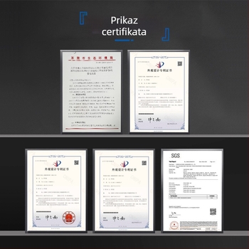 Protuklizna silikonasta pletena elastična traka sa šarenim reljefnim logotipom i premazom epoksidne smole