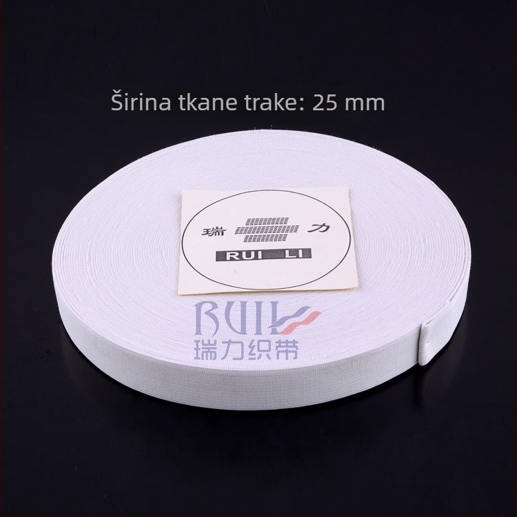 Elastična traka širine 25 mm, kružna i tkana traka, razne specifikacije