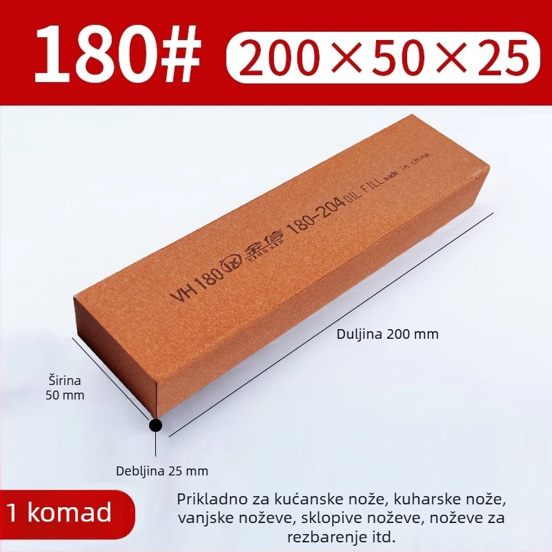 Blok uljnog kamena s mješavinom zrnatosti 180/240/150/400/320/600 za uklanjanje oštrica i poliranje na strojevima za obradu metala.